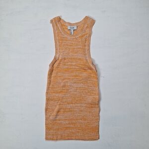 COS Orange Ribbed Tank Top